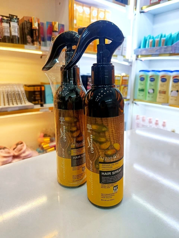 اسپری دو فاز لایتنس روغن آرگان سلامت مو و جلو گیری از وز شدن
